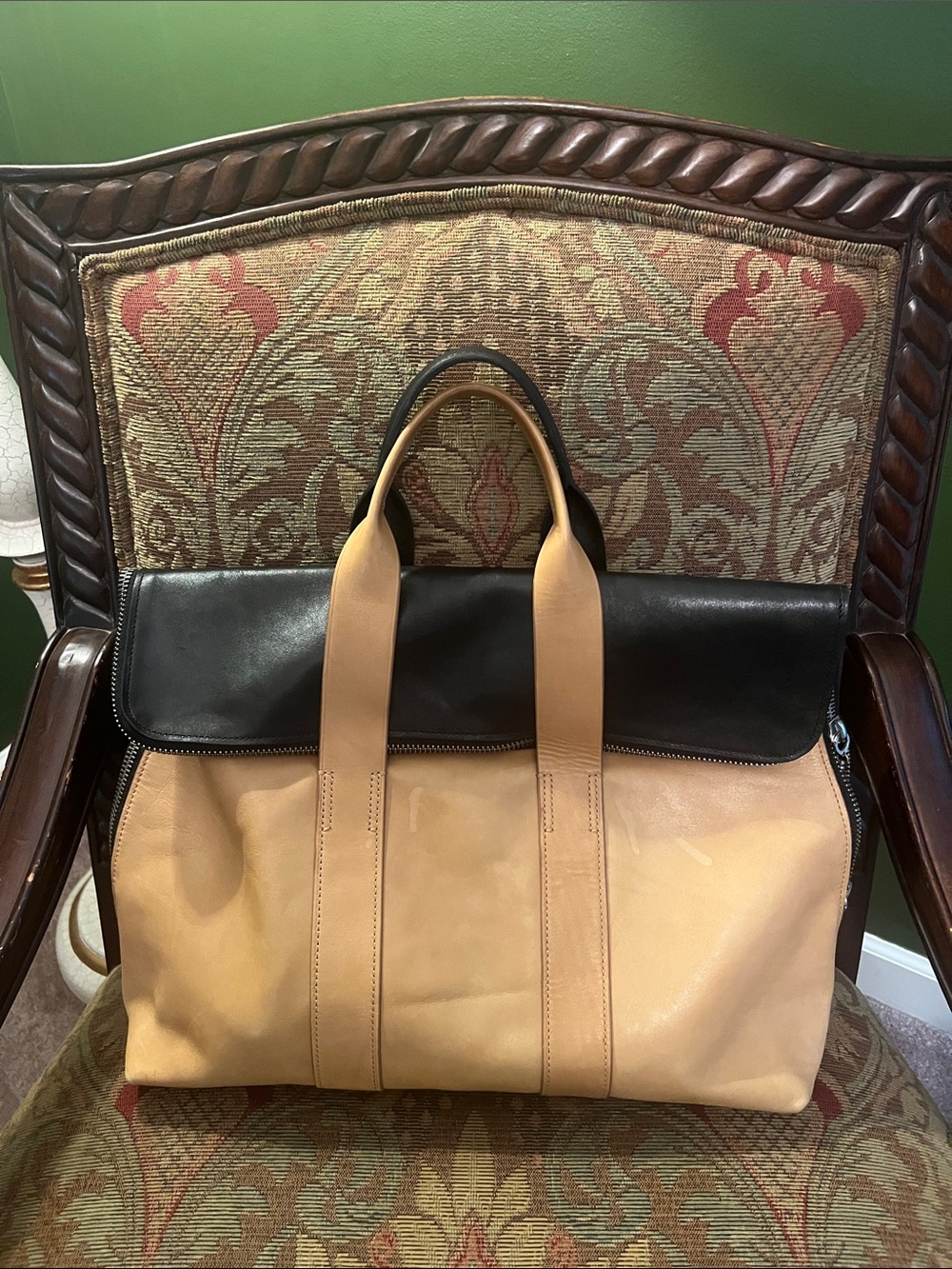 Phillip Lin two toned handbag